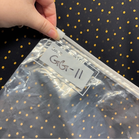 Reformation Blouse Violet L Polka Dot Button Down Long Sleeve Top Black Yellow - Picture 9 of 9